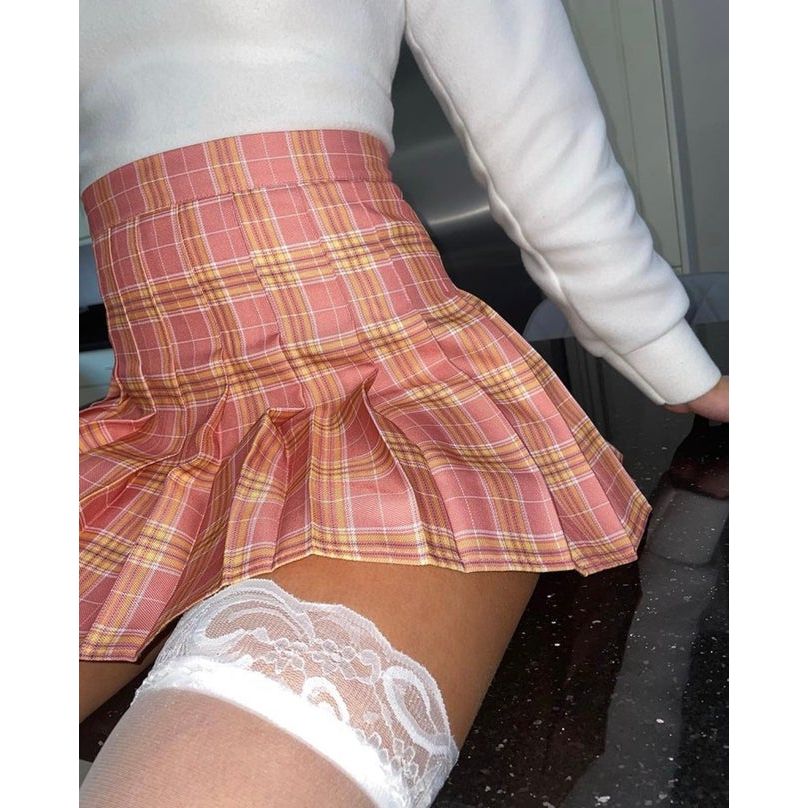 PINK & YELLOW TOMMY SKIRT