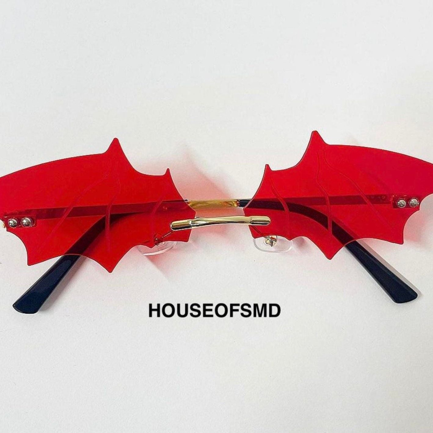BAT SUNGLASSES - RED