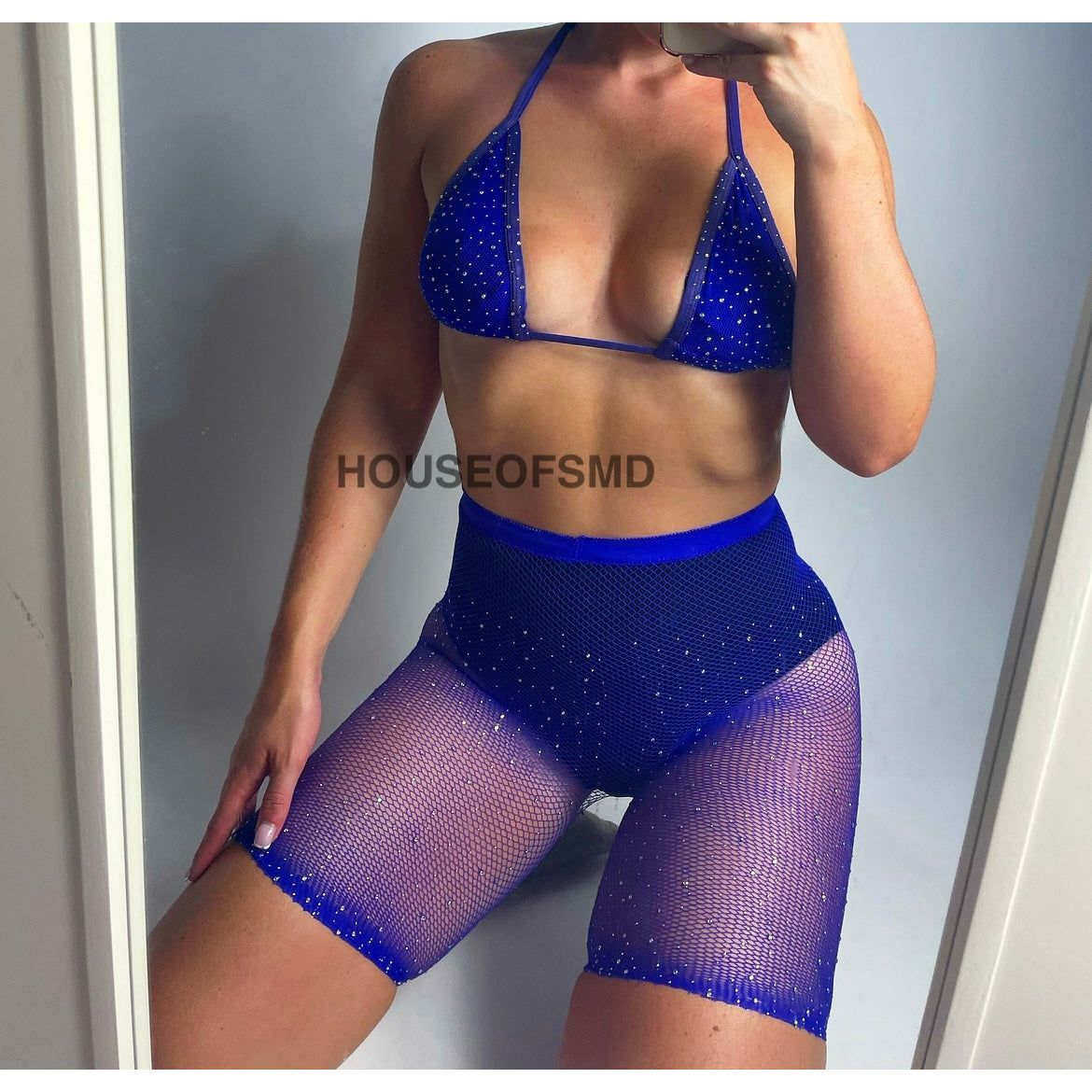 Fishnet two piece clearance set