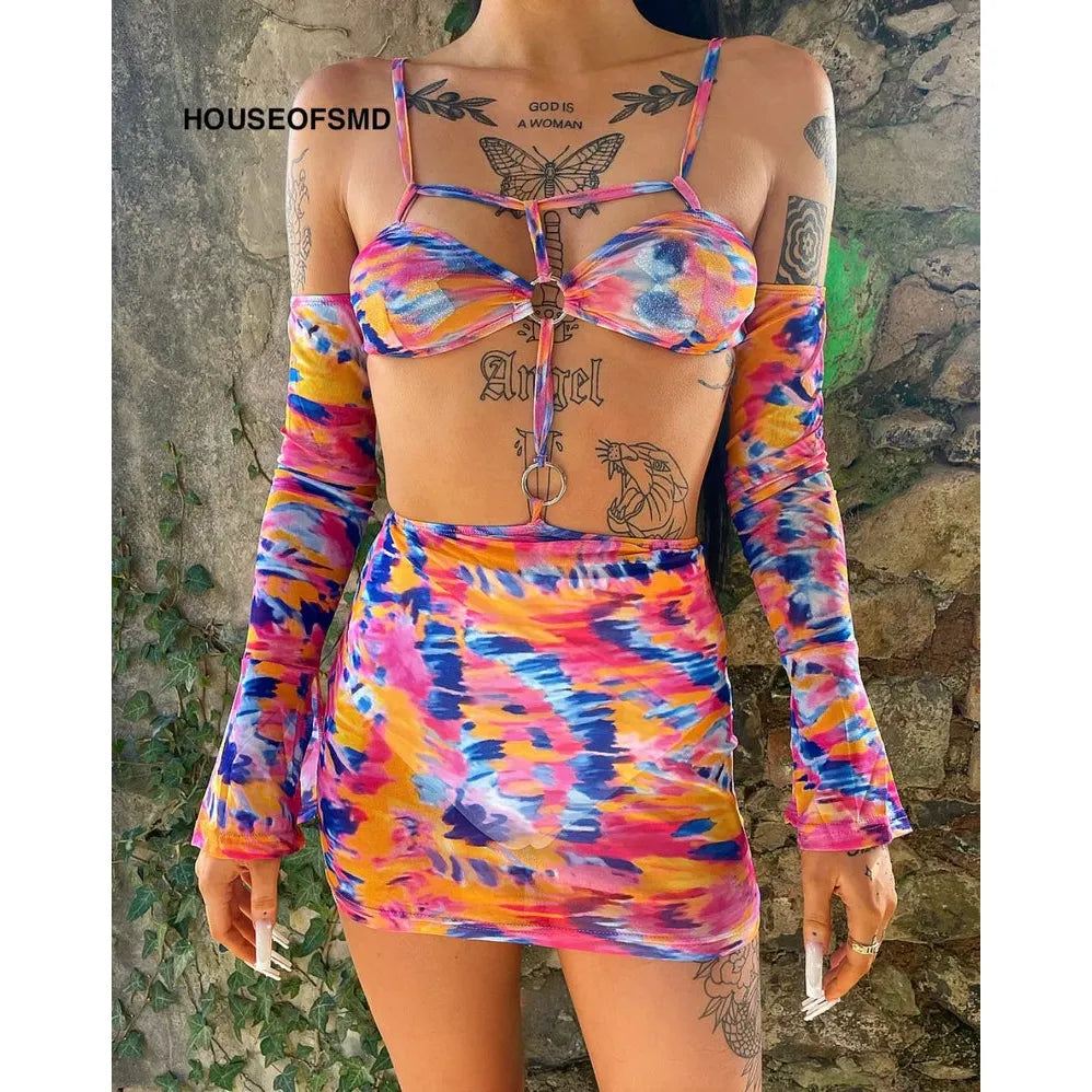 PINK CUT OUT O RING DRESS