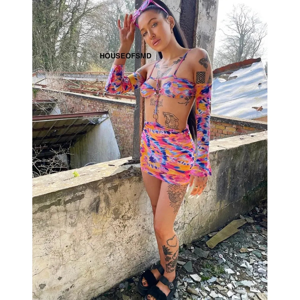 PINK CUT OUT O RING DRESS