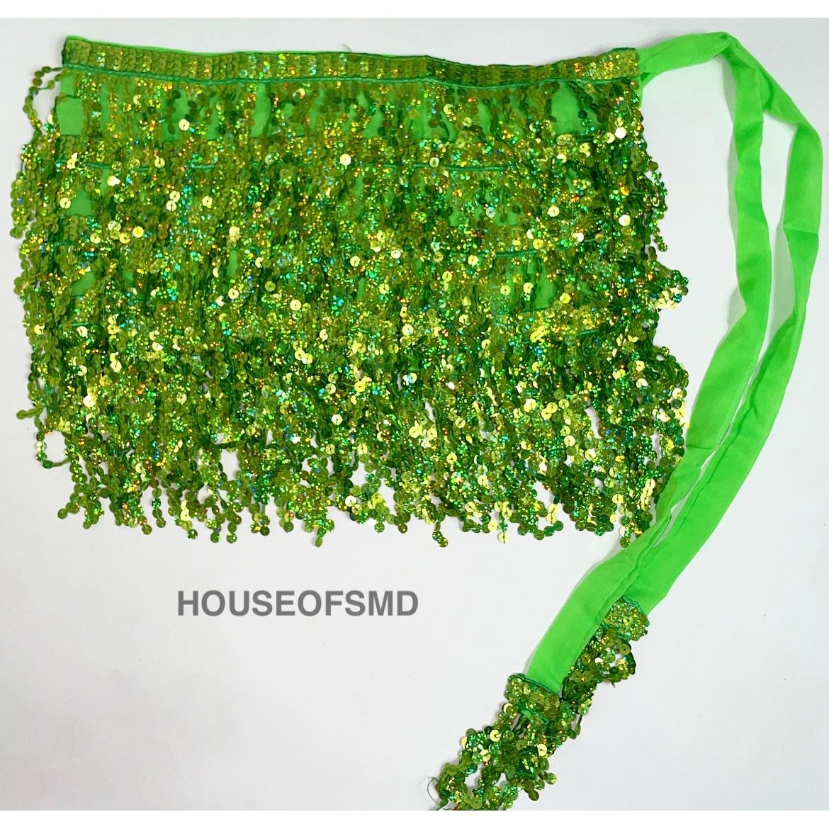 LIGHT GREEN TASSEL SKIRT