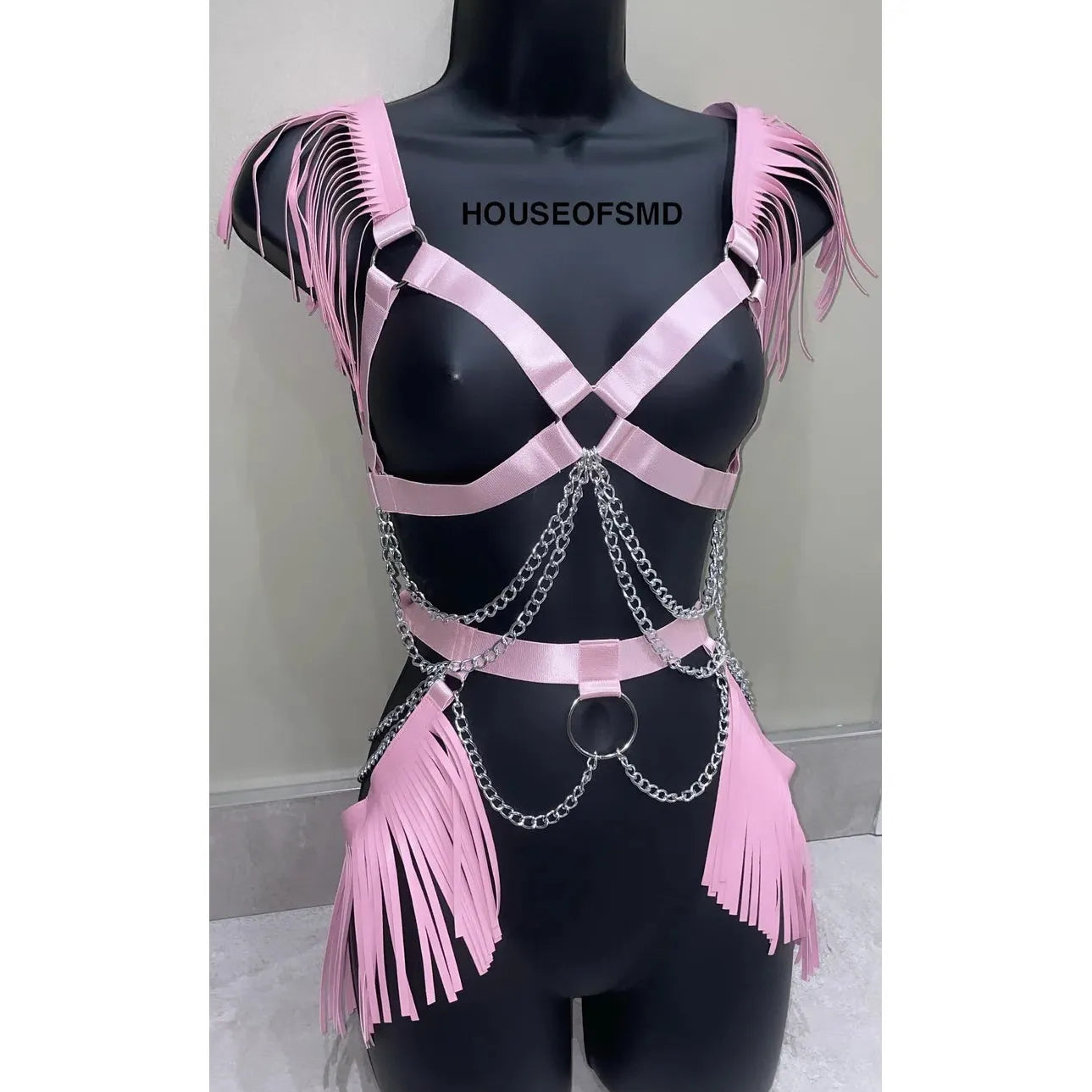 TWO PIECE FESTIVAL HARNESS- PINK