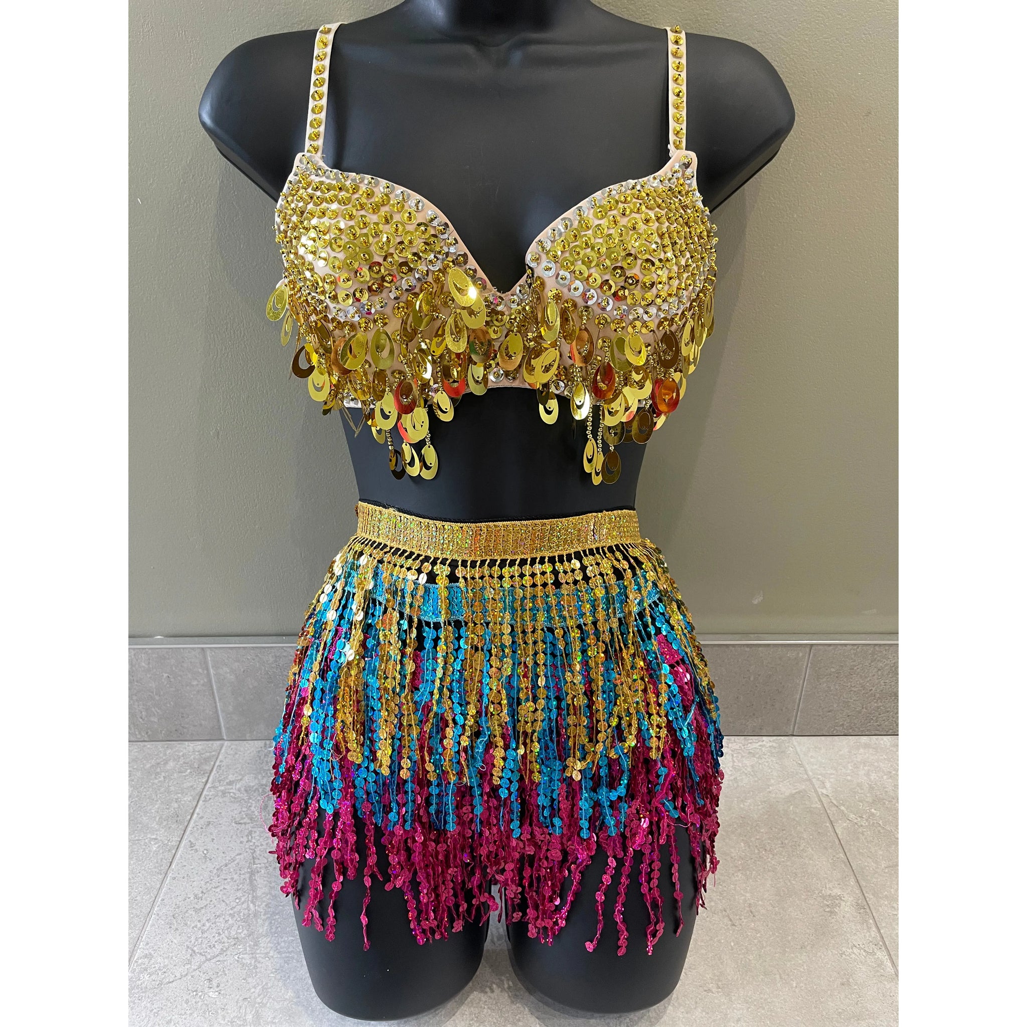 Festival gold skirt deals