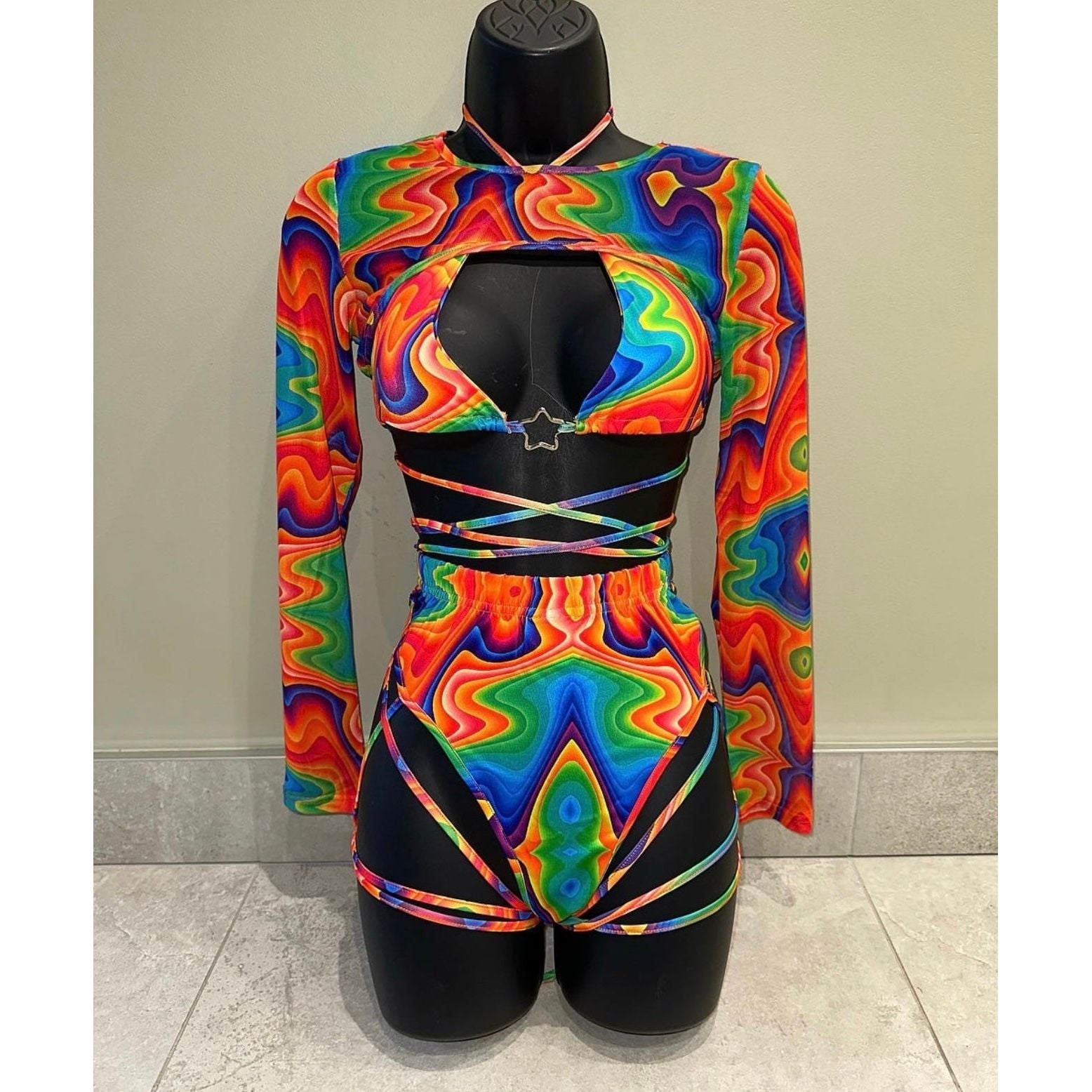 LOLLIPOP SET, FESTIVAL SET, RAVE SET, THREE PIECE SET