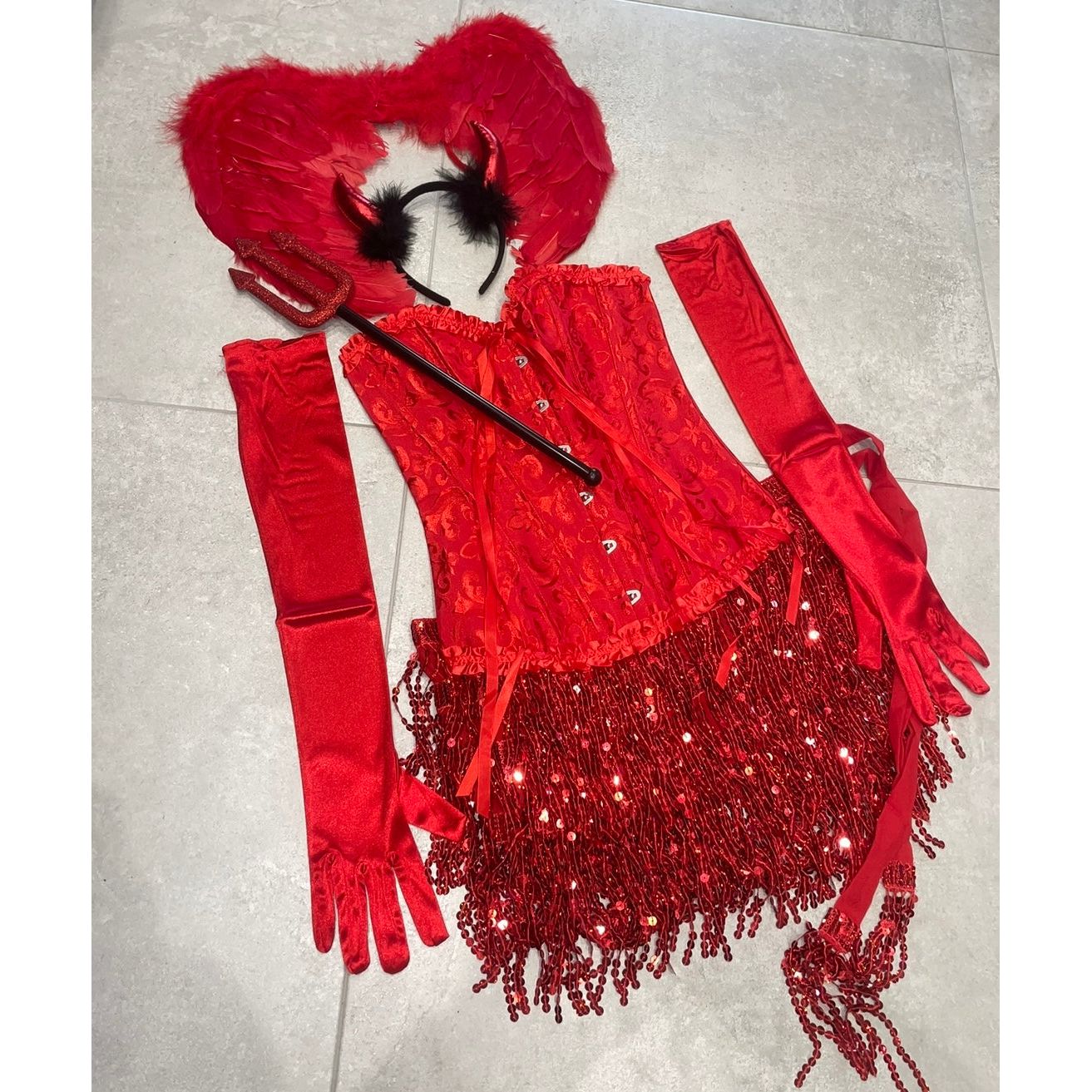 DEVIL HALLOWEEN OUTFIT, HALLOWEEN COSTUME