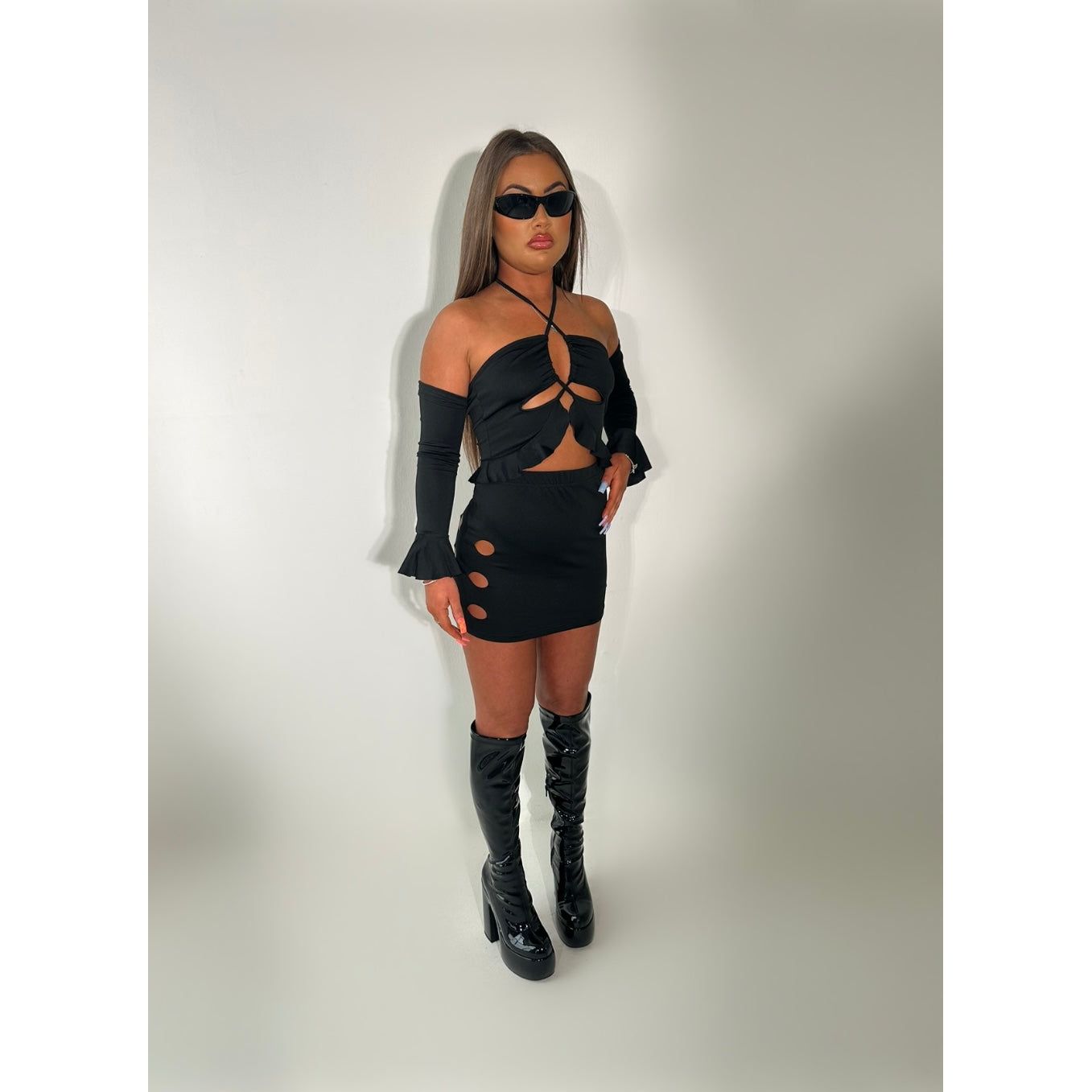 OPAL THREE PIECE, BLACK DRESS, WOMENS DRESS