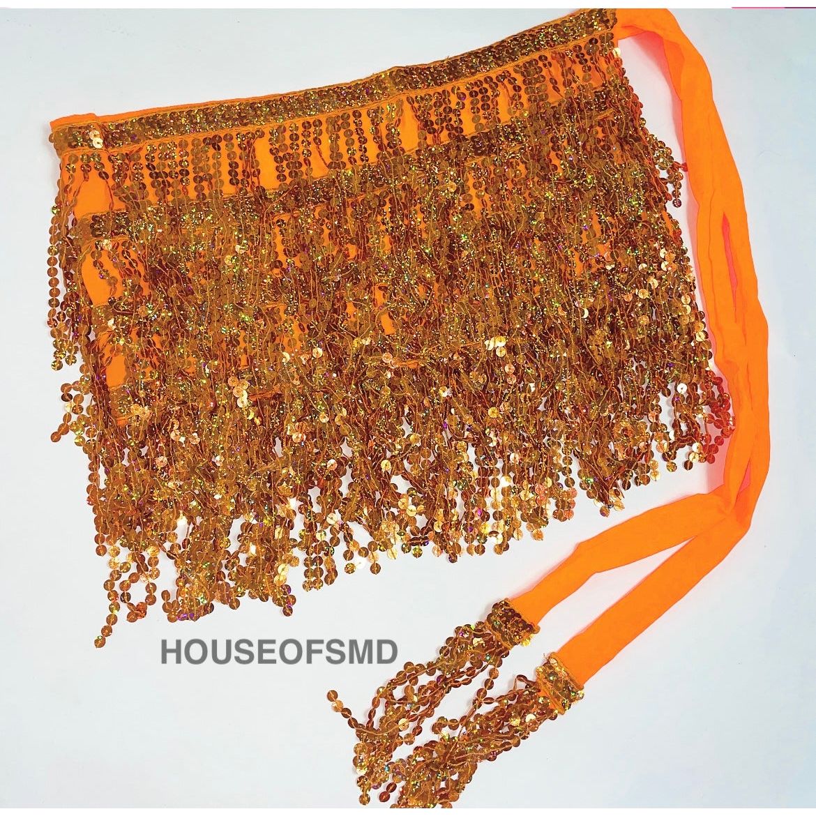 ORANGE TASSEL SKIRT