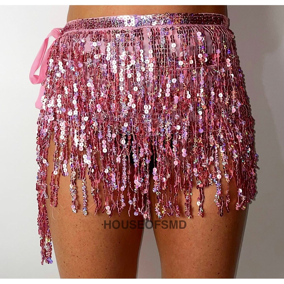 LIGHT PINK TASSEL SKIRT