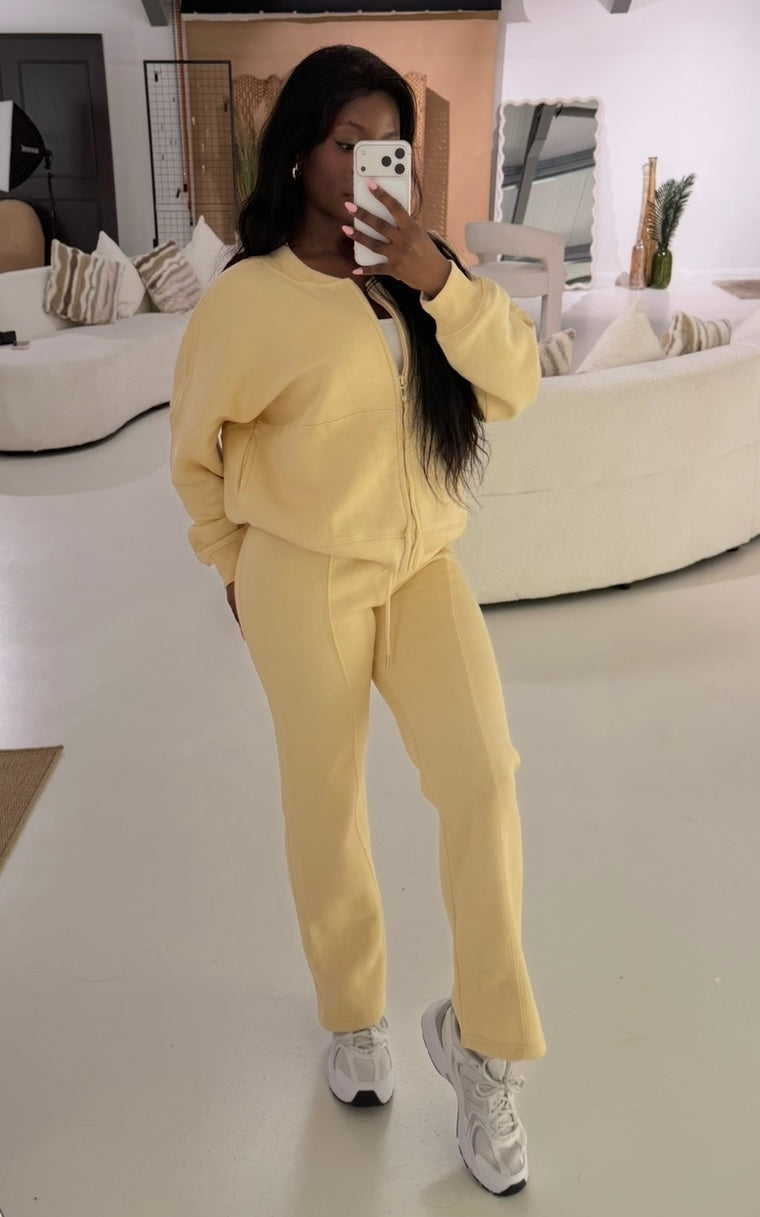 PETITE STRAIGHT LET BOMBER ZIP UP TRACKSUIT, WOMENS LOUNGEWEAR