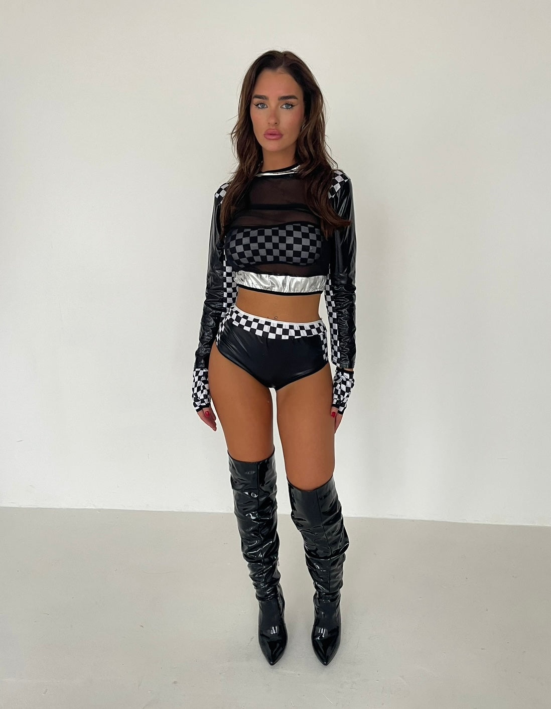 GRID GIRL COSTUME, HALLOWEEN OUTFIT, FANCY DRESS