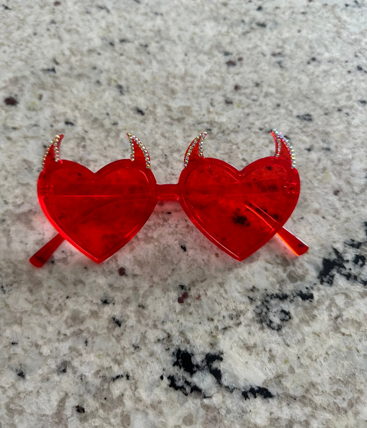 Red Devil fancy dress novelty sunglasses Halloween