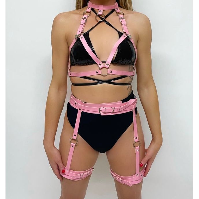 PINK HARNESS TWO PIECE SET