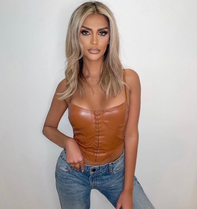 ‘ICY’ BROWN CORSET