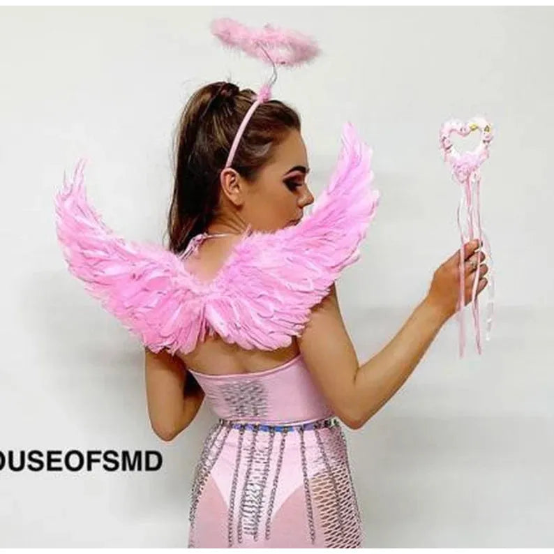 PINK ANGEL WINGS SET