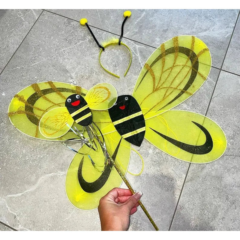 BUMBLE BEE WINGS HALLOWEEN COSTUME FANCY DRESS