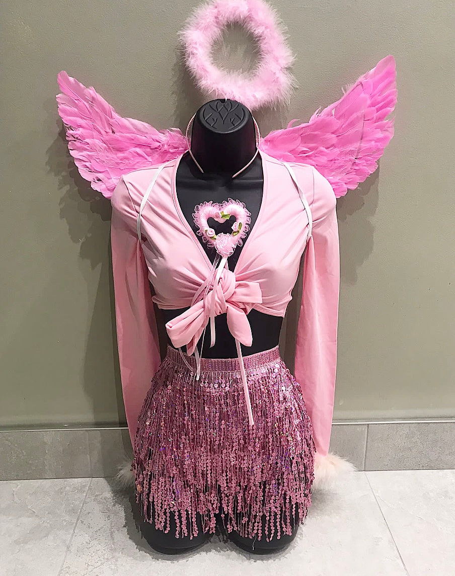 PINK ANGEL COSTUME, HALLOWEEN OUTFIT – HOUSE OF SMD