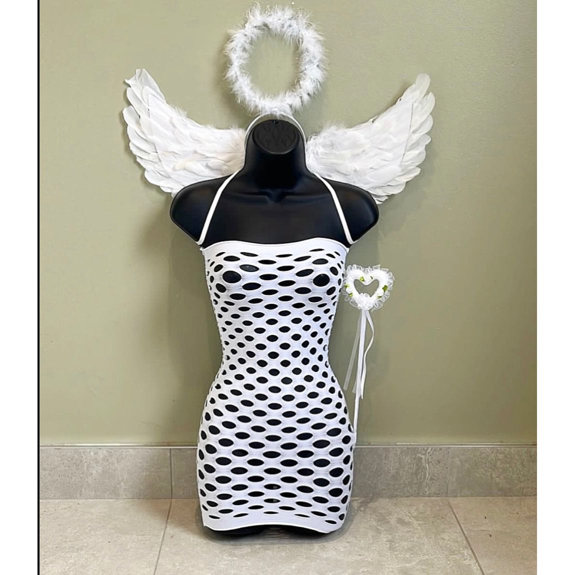 WHITE ANGEL OUTFIT, FANCY DRESS, HALLOWEEN – HOUSE OF SMD