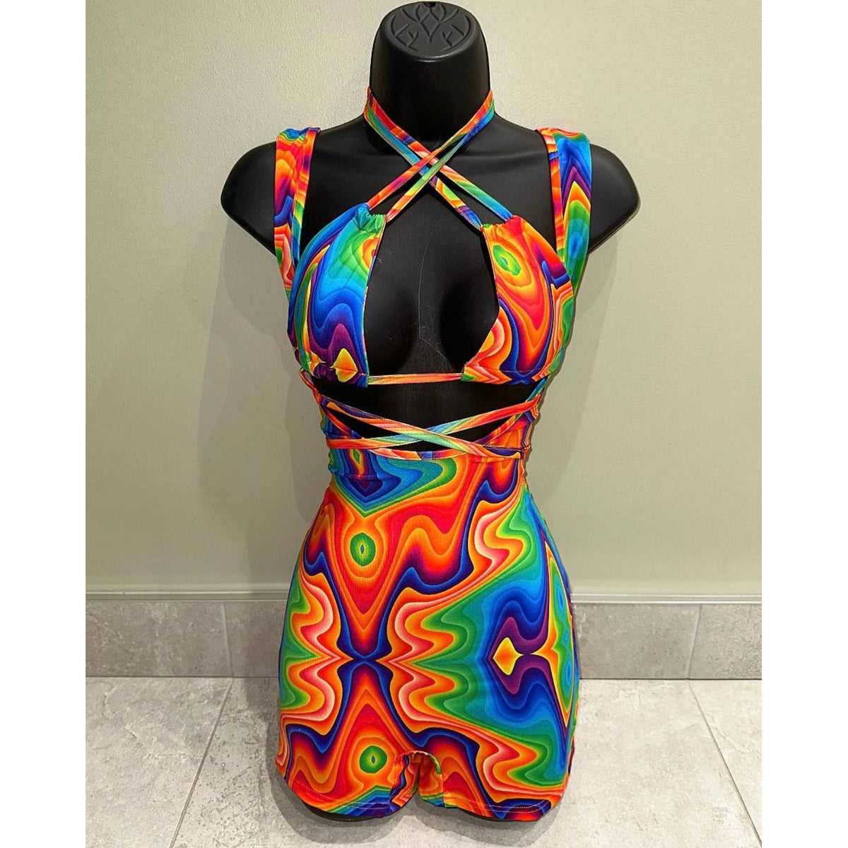 SKITTLES UNITARD, FESTIVAL OUTFIT, UNITARD, RAVE WEAR